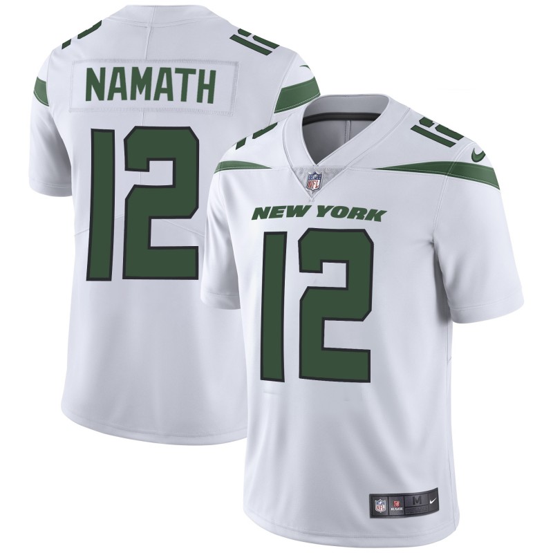 Men's New York Jets #12 Joe Namath 2019 White Vapor Untouchable Limited Stitched NFL Jersey